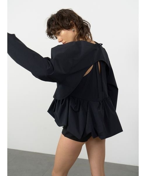 「styling/」 長袖カットソー FREE ブラック レディース_画像6