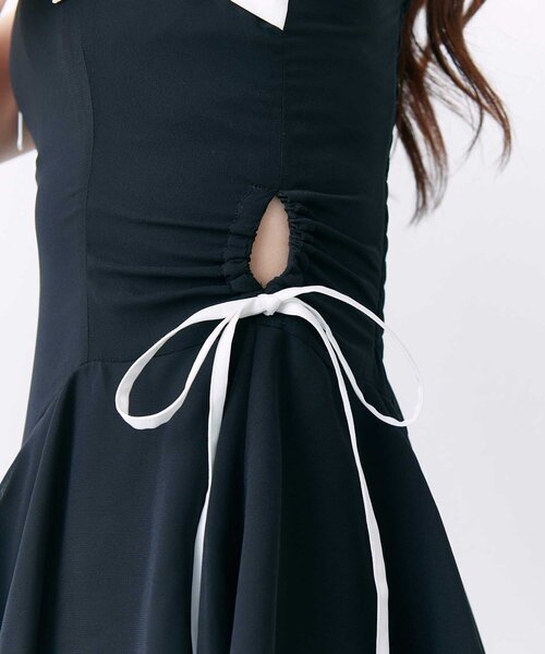 Belle Charme ワンピース 「Belle Charme」Chiffon Tiered Long