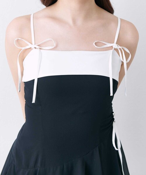 Belle Charme ワンピース 「Belle Charme」Chiffon Tiered Long