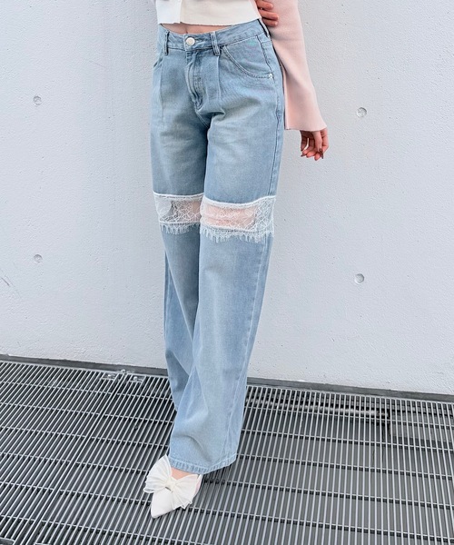 「NOMAE」 デニムパンツ MEDIUM ブラック レディース_画像7