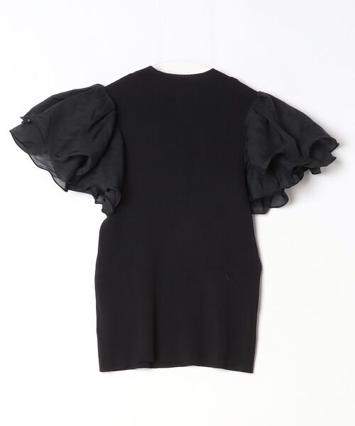 「FRAY I.D」 半袖ニット ONE SIZE ブラック レディース_画像2