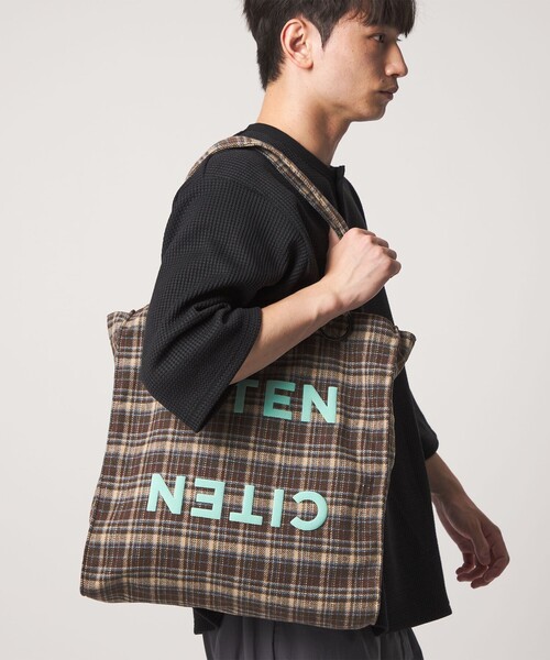 WOVEN チェック柄トートバッグ CITEN（シテン） トートバッグ 「CITEN」チェック柄トート レディース