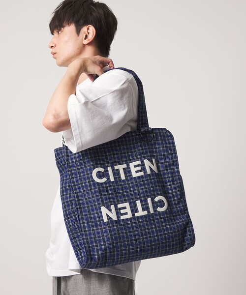 リ*ン様 ダミエチェック柄 トートバッグ CITEN（シテン） トートバッグ 「CITEN」チェック柄トート レディース