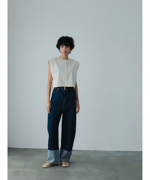 「HER.」 ノースリーブブラウス フリー オフホワイト レディース_画像9