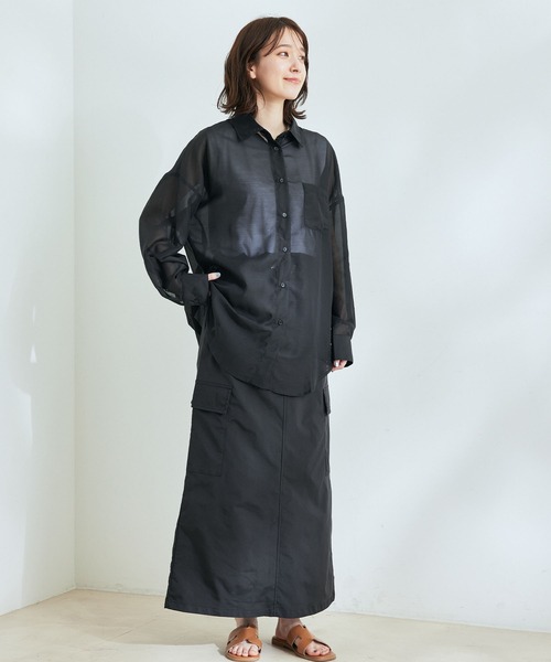 「Jayro」 長袖シャツ M ブラック レディース_画像7