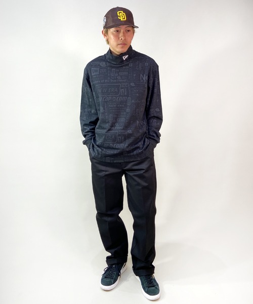 「NEW ERA」 長袖Tシャツ L ブラック メンズ_画像2