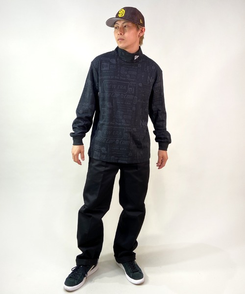 「NEW ERA」 長袖Tシャツ L ブラック メンズ_画像3
