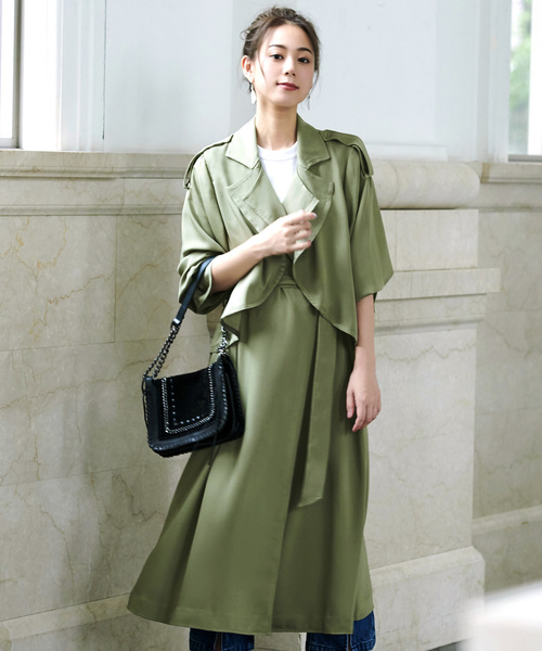 えるアレン コート Paypayモール店 通販 Paypayモール トレンチコート ドレープロングトレンチコート Zozotown