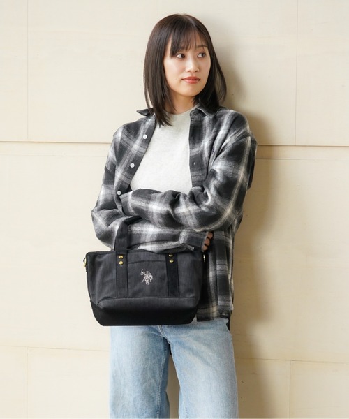 U.S POLO ASSN コーデュロイバック U.S. POLO ASSN.（ユーエスポロアッスン） トートバッグ コーデュロイ