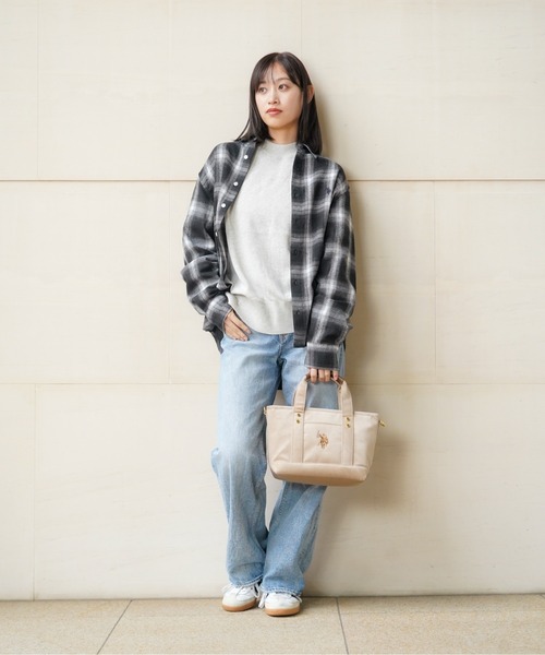 U.S. POLO ASSN.（ユーエスポロアッスン） トートバッグ コーデュロイ 