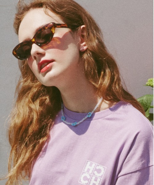 ネックレス 「VINTAGE HOLLYWOOD」FLOWER BEADS CHOKER NECKLACE 