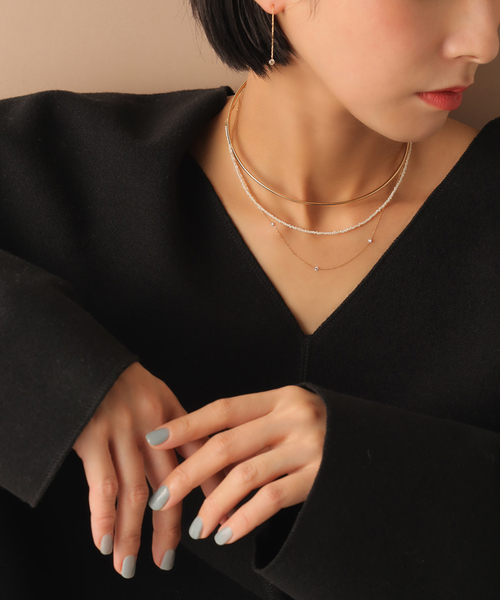 Lilas チョーカー 「追加」2.5パイプC型チョーカー K10 レディース