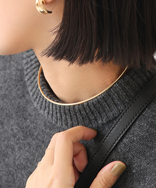 Lilas チョーカー 「追加」2.5パイプC型チョーカー K10 レディース