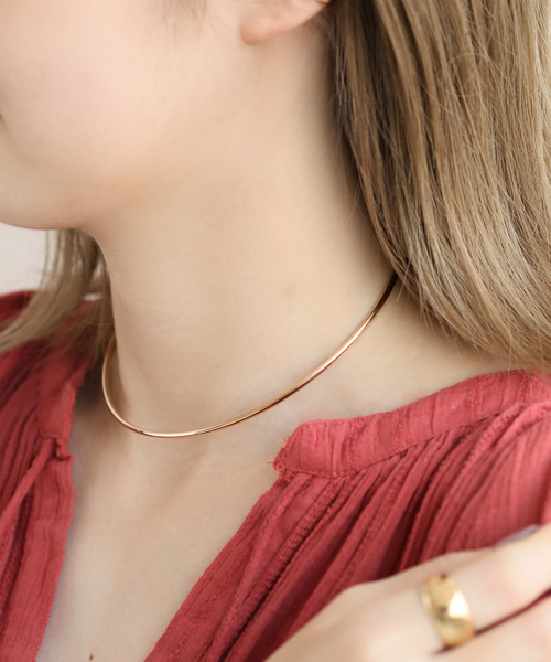 Lilas チョーカー 「追加」2.5パイプC型チョーカー K10 レディース