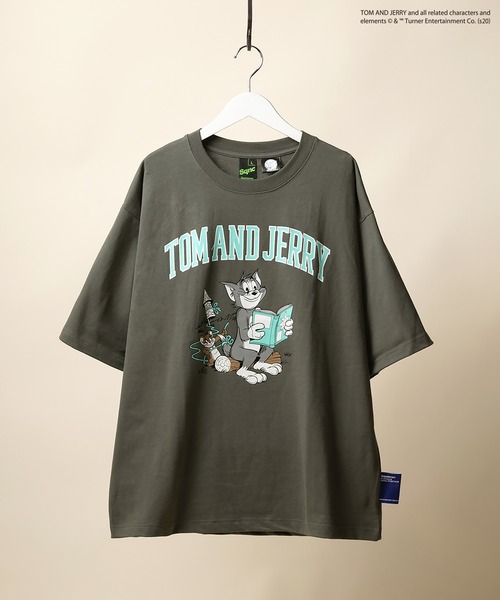 tシャツ Tシャツ 【TOM＆JERRY/トムとジェリー】T＆Jカレッジロゴ