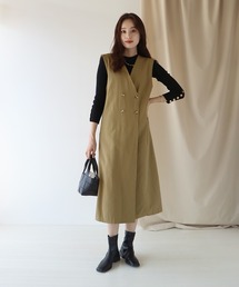 ワンピース ジャンパースカート ダブルボタンジャンスカ 2wayジレワンピース Zozotown Paypayモール店 通販 Paypayモール