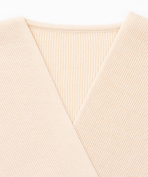 ZAKKA-BOX ニット セーター キレイ目カシュクールニット