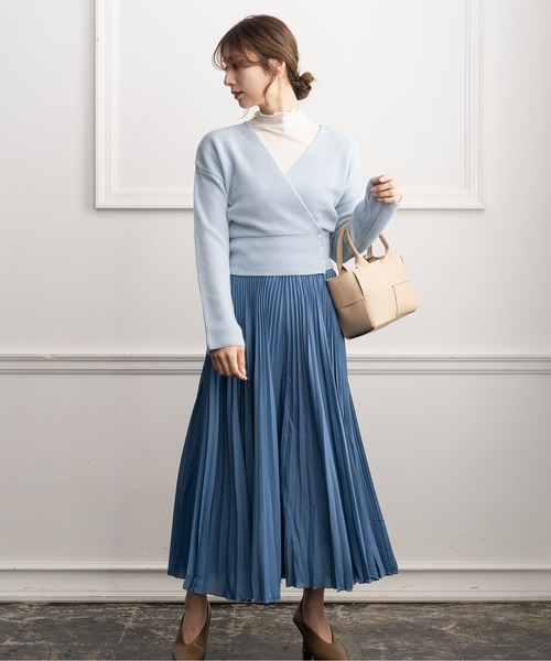 ニット セーター キレイ目カシュクールニット レディース ZAKKA-BOX ニット セーター キレイ目カシュクールニット