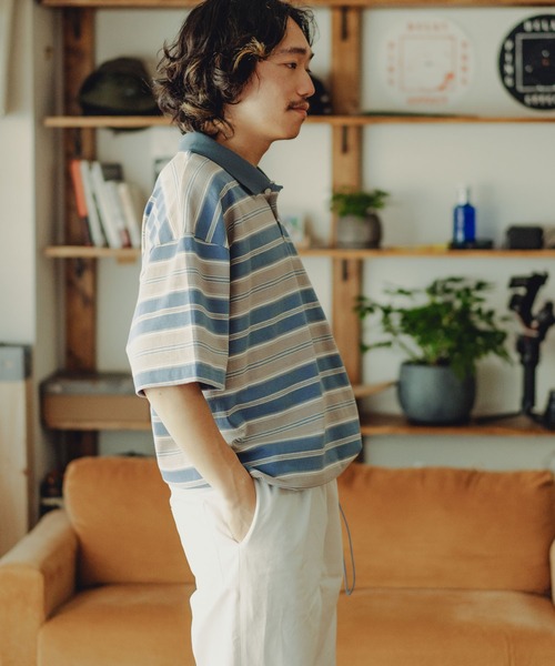 gym master（ジムマスター） ポロシャツ 半袖 7.6oz ボーダービッグ