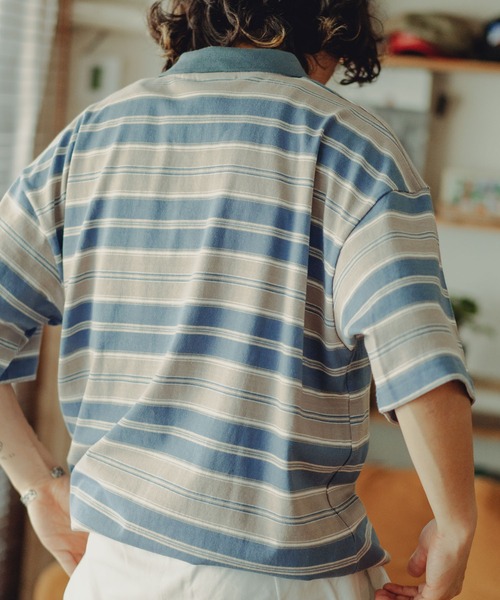 gym master（ジムマスター） ポロシャツ 半袖 7.6oz ボーダービッグ