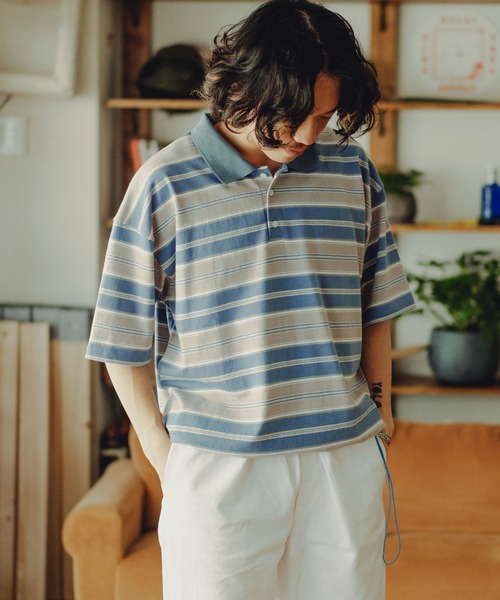 gym master（ジムマスター） ポロシャツ 半袖 7.6oz ボーダービッグ