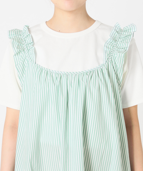 【美品】　JUST FEMALE ストライプキャミワンピース SLOBE IENA ワンピース 【JUST FEMALE/ジャストフィーメイル