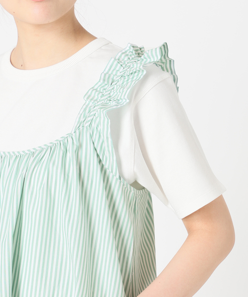 【美品】　JUST FEMALE ストライプキャミワンピース SLOBE IENA ワンピース 【JUST FEMALE/ジャストフィーメイル