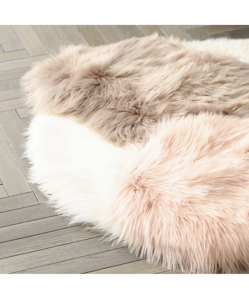 Francfranc（フランフラン） ラグ ラグマット ファーモ ラグ M グレー