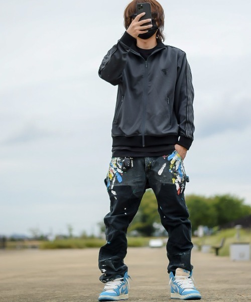 8 ジャージ 蜂 刺繍 サイドライン トラックジャケット メンズ