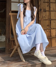 MAISON DE THERESE ワンピース 肩紐リボンのキャミワンピース