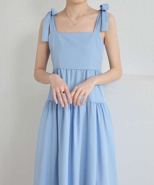MAISON DE THERESE（メゾン ド テレーズ） ワンピース 肩紐リボンの