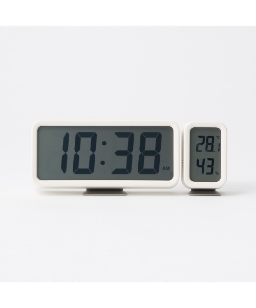 無印良品（MUJI） 時計 デジタル温湿度計 ホワイト／型番：MJ