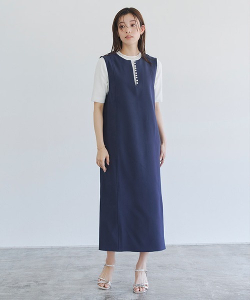 Pierrot（ピエロ） ジャンパースカート 2wayパールデザインジャンパー 