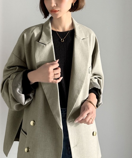 seyto（セイト）の「Cut slit double breast tailored jacket
