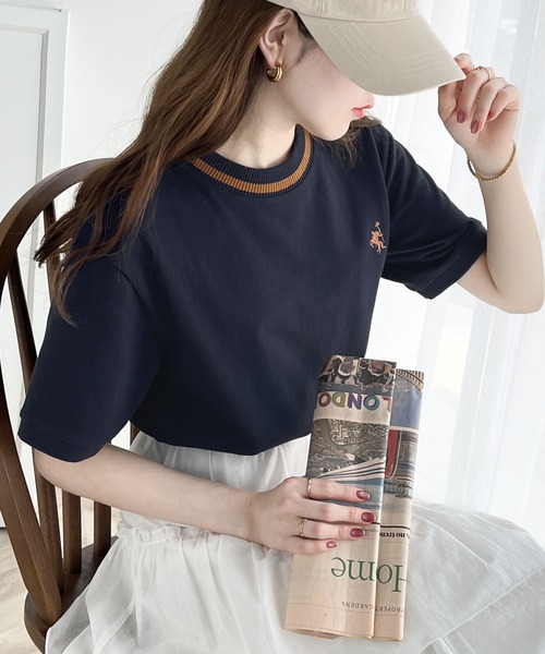 ★ELF SACK★カジュアル カラフル ベアー装飾 Ｔシャツ/送料込 sssm01222_0.jpg