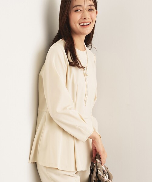 INDIVI（インディヴィ） ブラウス シャツ 「洗える／SETUP可能