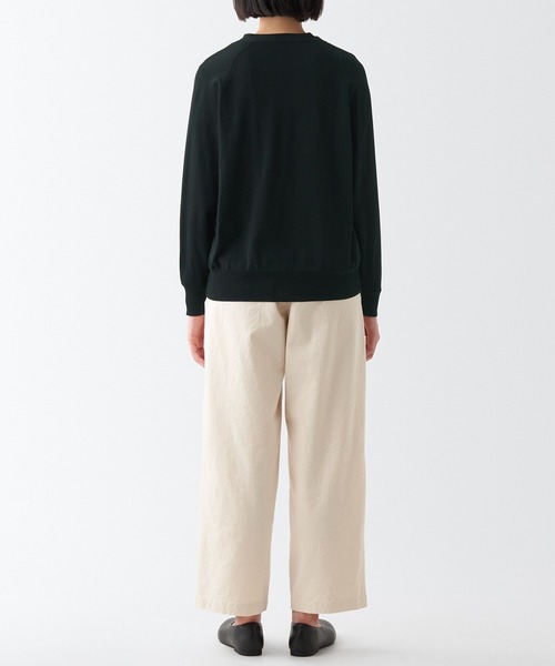 無印良品（MUJI） カーディガン UVカット強撚Vネックワイド