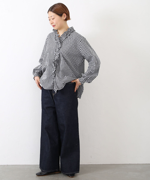 ジャーナルスタンダードラックス | ギンガム フリルブラウス JOURNAL STANDARD LUXE（ジャーナルスタンダード ラックス） シャツ