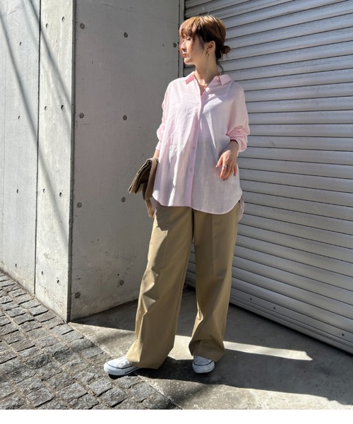 タグ付新品未使用　ROUge Vif リネン　麻　ブラウス　定価18700円 Rouge vif - タグ付新品未使用 ROUge Vif リネン 麻 ブラウス