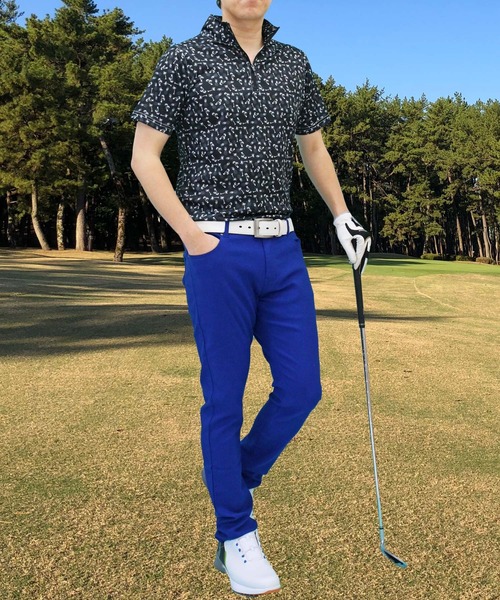 PXG ゴルフ ウェアメンズ 半袖 Tシャツ トップス ハーフジップ PXG ゴルフ トップス 半袖 ナイロンジャケット ハーフジップ