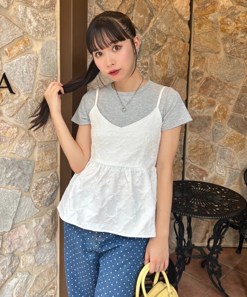 【未着用】【MAISONRAVIEW】チェックリボンキャミソール ALLuRing ChaRm キャミソール Check Ribbon Camisole Dress