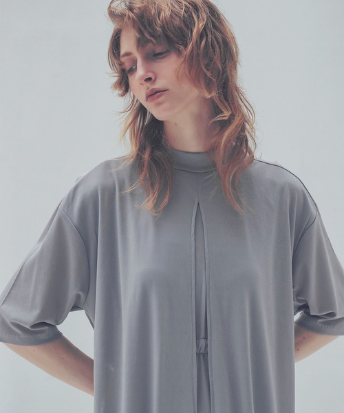 DRESSLAVE（ドレスレイブ） ワンピース 半袖 triacetate drape jersey