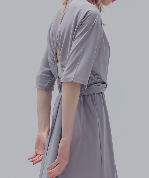 DRESSLAVE（ドレスレイブ） ワンピース 半袖 triacetate drape jersey