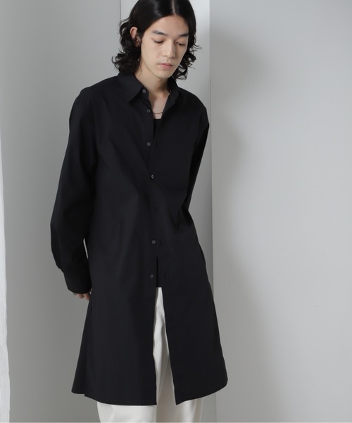 NANO universe（ナノ・ユニバース） シャツ ブロードロングシャツ