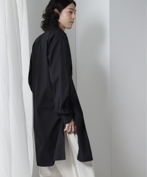 NANO universe（ナノ・ユニバース） シャツ ブロードロングシャツ