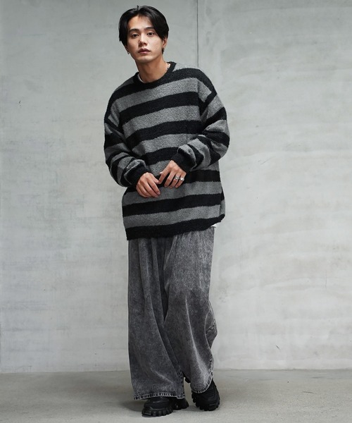 パンツ momo34 Beno パンツ 2タックイージーワイドパンツ メンズ レディース