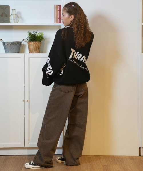 ニット セーター 「ムラサキスポーツ限定」THRASHER/スラッシャー セーター 243TH2KN001 レディース THRASHER ニット セーター 「ムラサキスポーツ限定」THRASHER