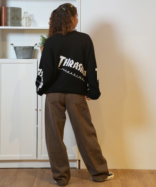 THRASHER ニット セーター 「ムラサキスポーツ限定」THRASHER