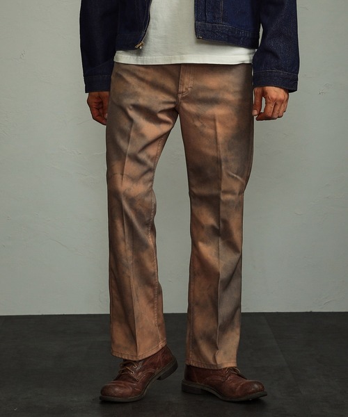 Wrangler ラングラー ランチャー ドレス リメイク ブラック Wrangler（ラングラー） パンツ メンズ ランチャードレスジーンズ