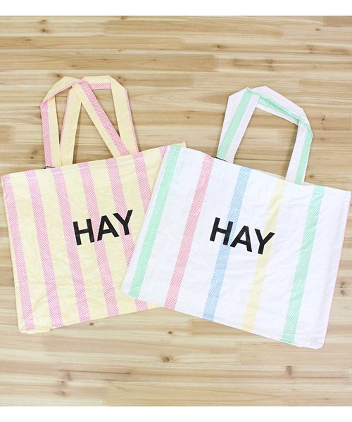 HAY（ヘイ） トートバッグ キャンディストライプショッパー トート